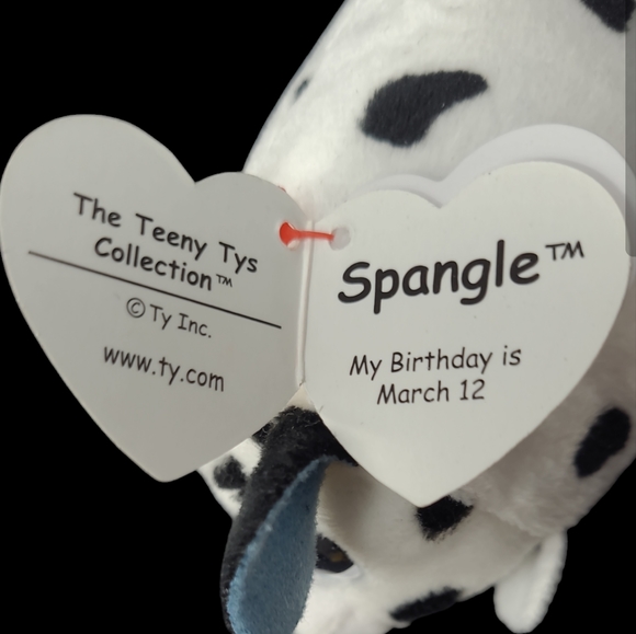NEW WITH TAG 2016 THE TEENY TYs COLLECTION SPANGLE THE DALMATION 4" - Picture 8 of 10